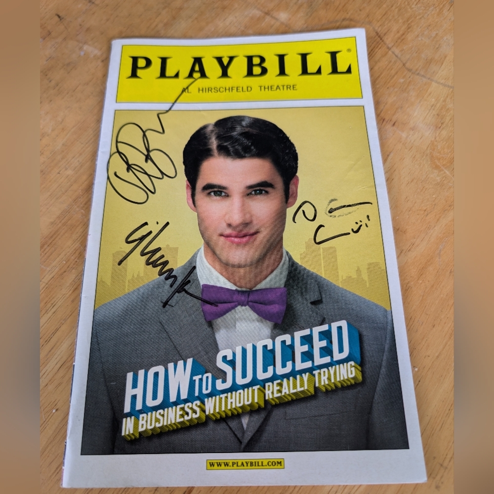 Darren Criss Signed Playbill